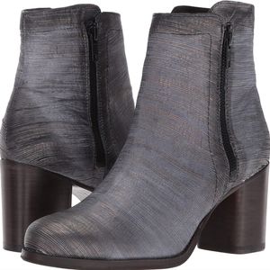 Frye Addie Double Zip Boot Pewter Cut Metallic 9.5